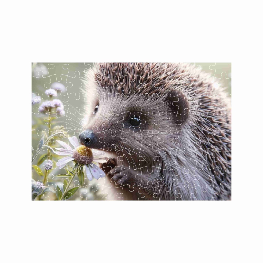 A4-es puzzle 29x20cm (120 darab) képpel - süni