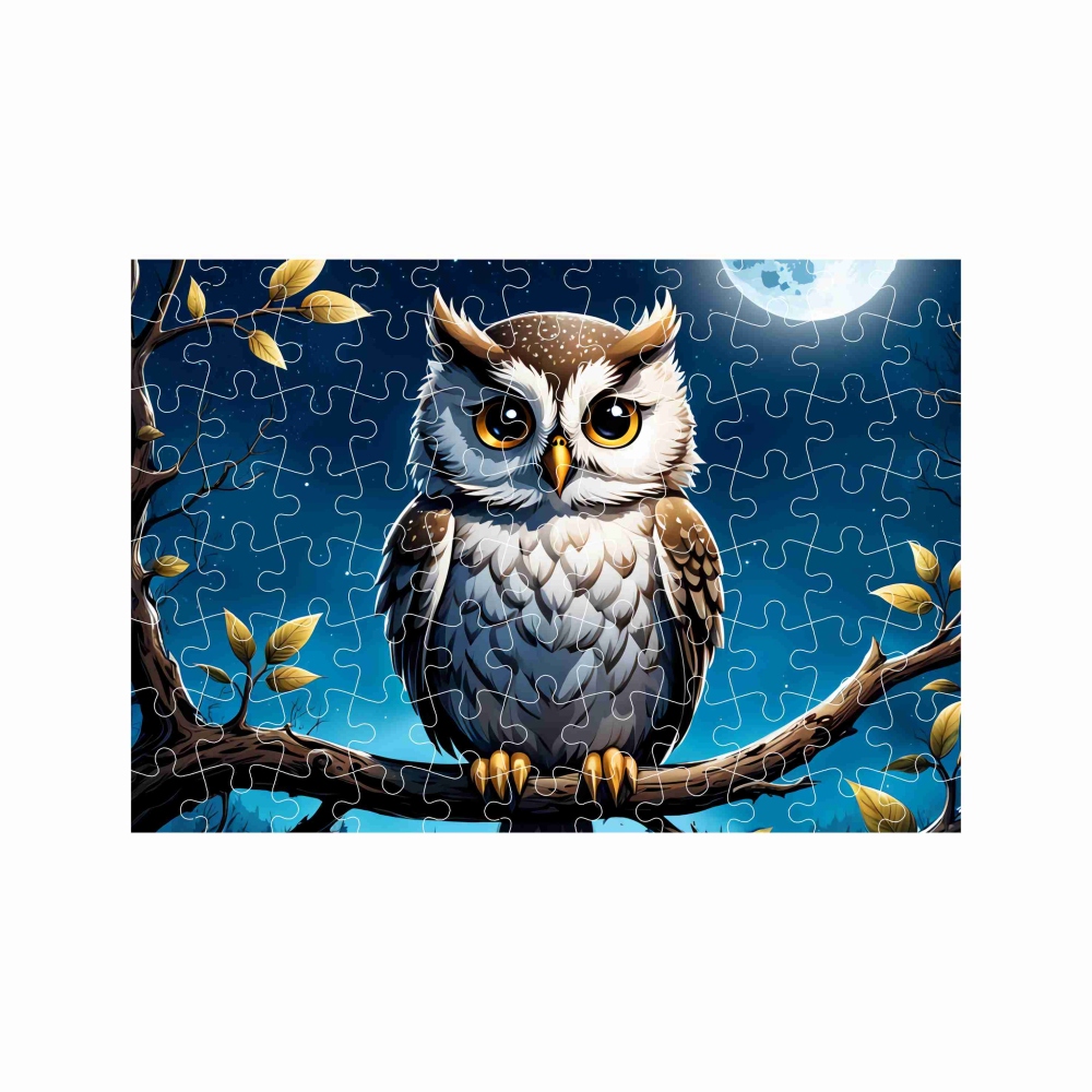 Puzzle A4 29x20cm (120 darab) képpel - bagoly