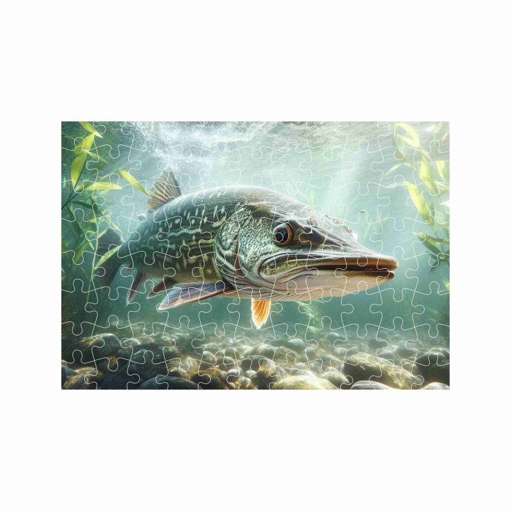 A4-es puzzle 29x20cm (120 darab) képpel - csuka