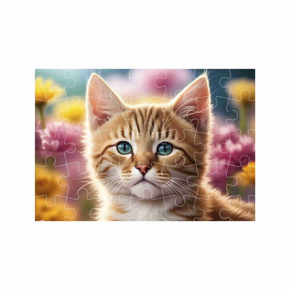 Puzzle A4 29x20cm (40 darab) képpel - kiscica