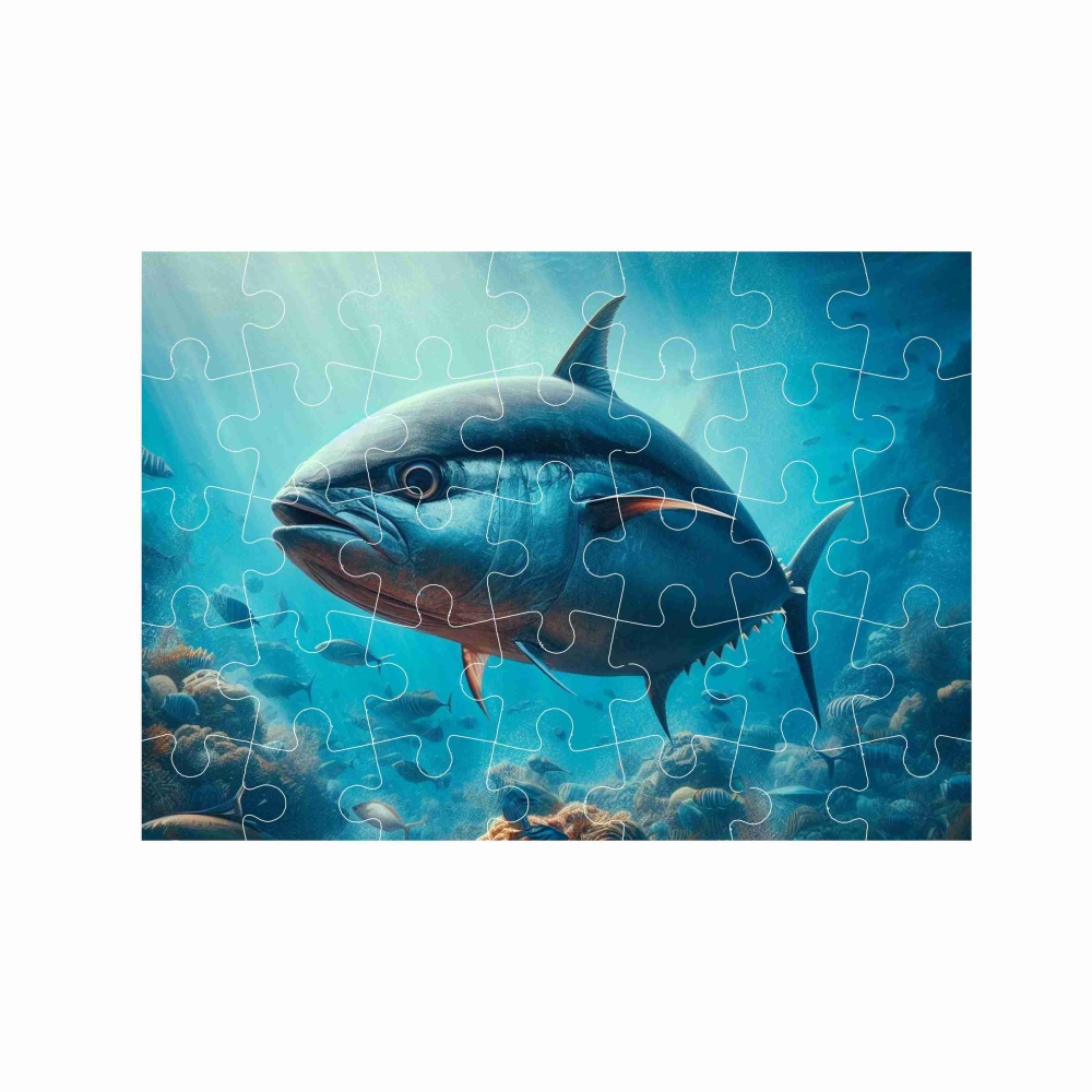 Puzzle A4 29x20cm (40 darabos) képpel - tonhal