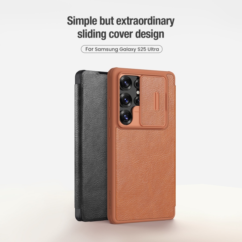Nillkin Qin Book PRO tok Samsung Galaxy S25 Ultra fekete