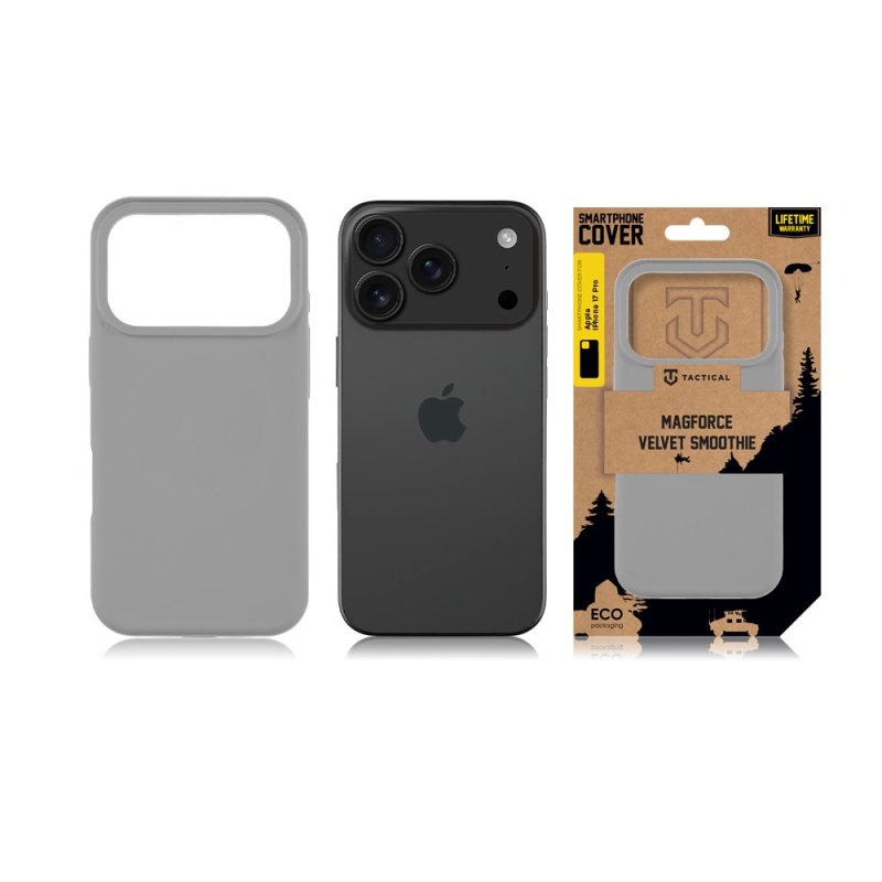 Taktikai MagForce bársony Smoothie borító az Apple iPhone 17 Pro ködös készülékhez
