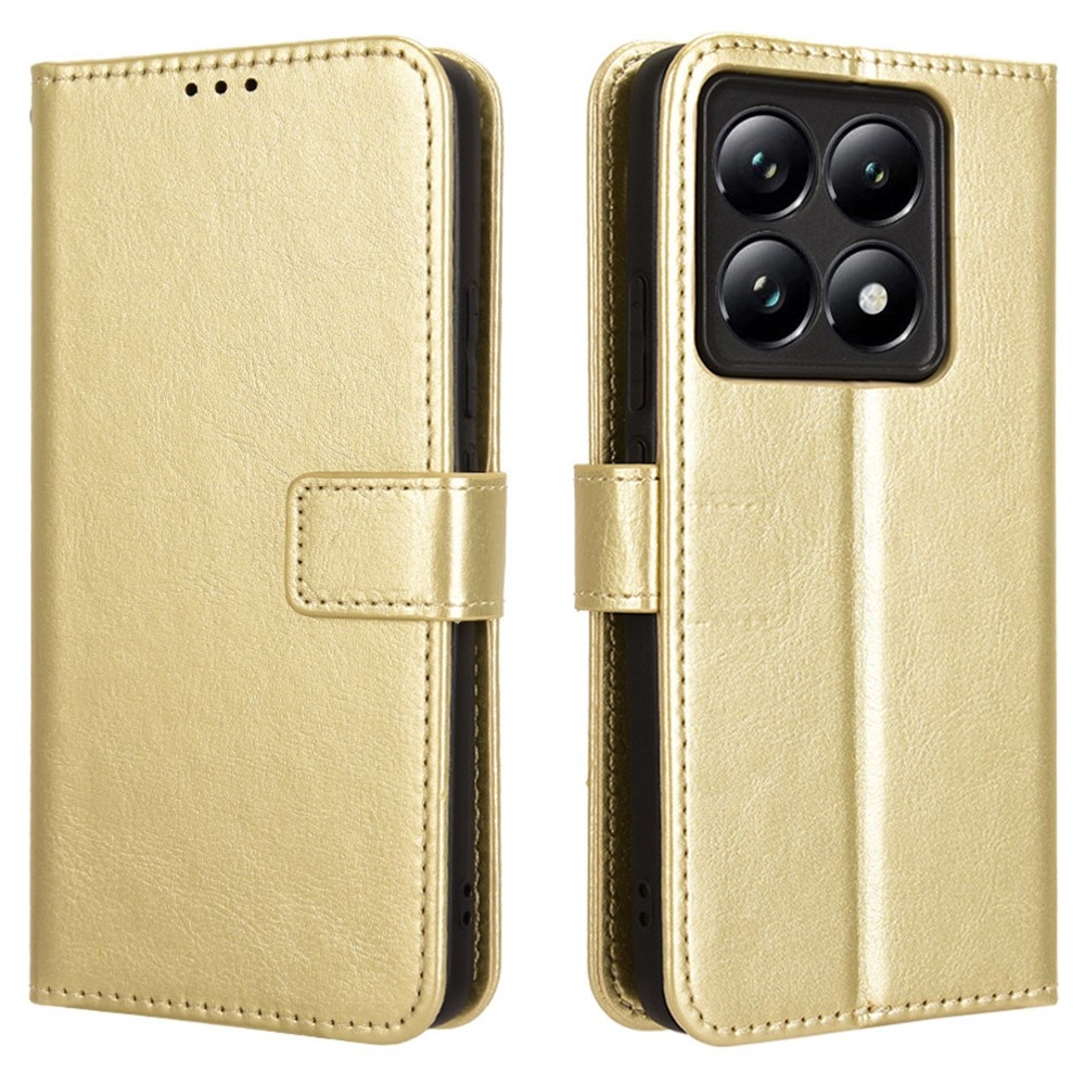 Őrült könyv tok a Xiaomi 14T Pro-hoz - arany színű