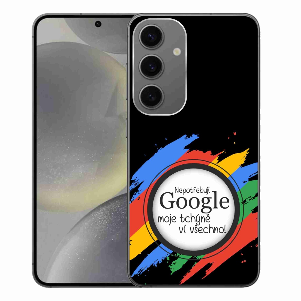 Gél borítás mmCase Samsung Galaxy S24+ - anyós mindent tud fekete háttérrel