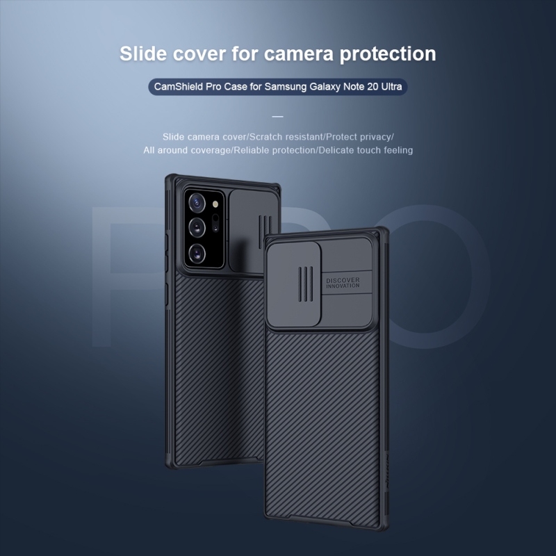 Nillkin CamShield PRO hátlap a Samsung Galaxy Note 20 Ultra Black számára