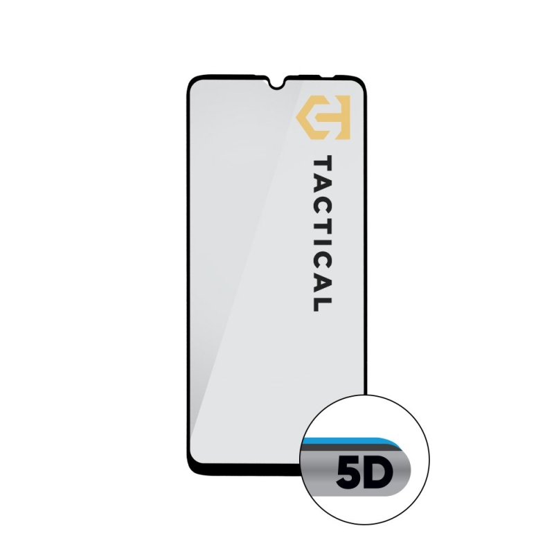 Taktikai üvegpajzs 5D üveg a Realme Note 50 4G fekete készülékhez
