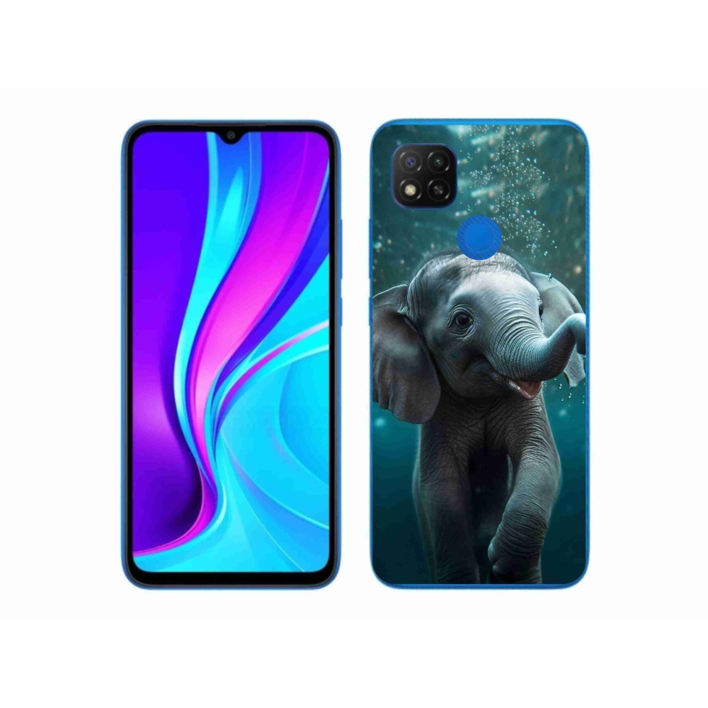 Gél borítás mmCase a Xiaomi Redmi 9C-hez - elefánt a víz alatt