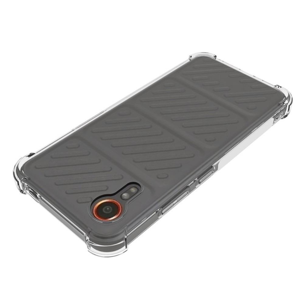Átlátszó zselés tok megerősített sarkokkal Samsung Galaxy Xcover 7 készülékhez - átlátszó