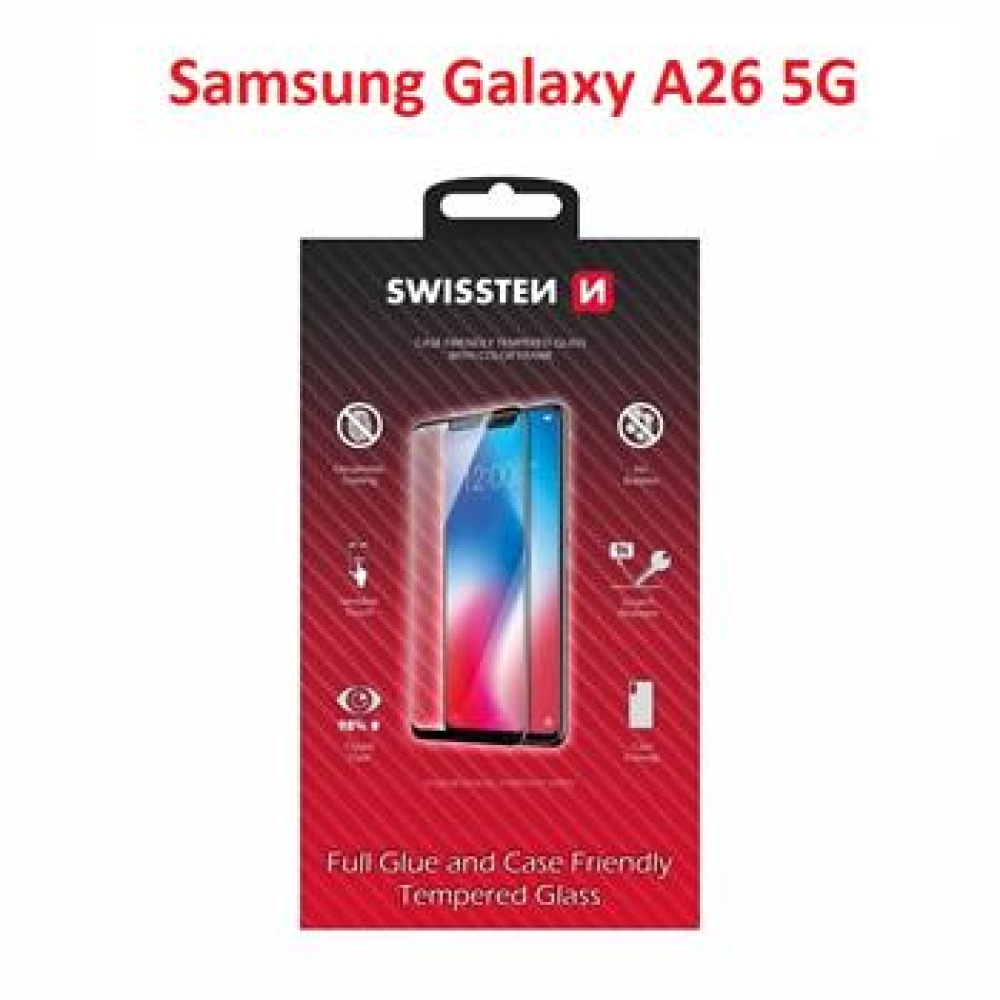 Swissten teljes képernyő edzett üveg a Samsung Galaxy A26 5G készülékre