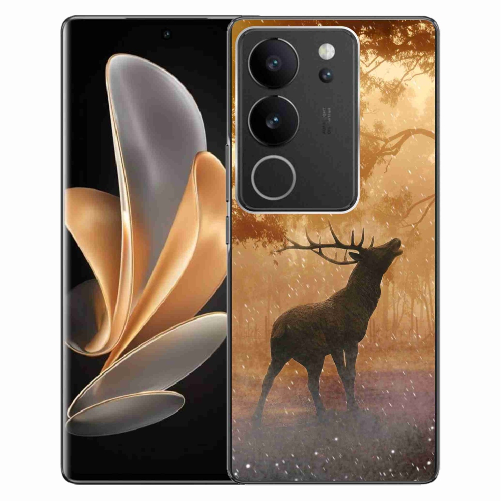 Zselés borítás mmCase a Vivo V29 5G-hez - szarvas a szarvasbőgésben