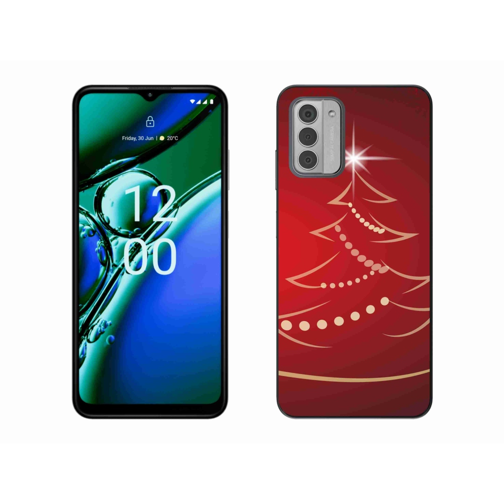 Zselés borítás mmCase a Nokia G42 készülékhez - karácsonyfa karikatúra