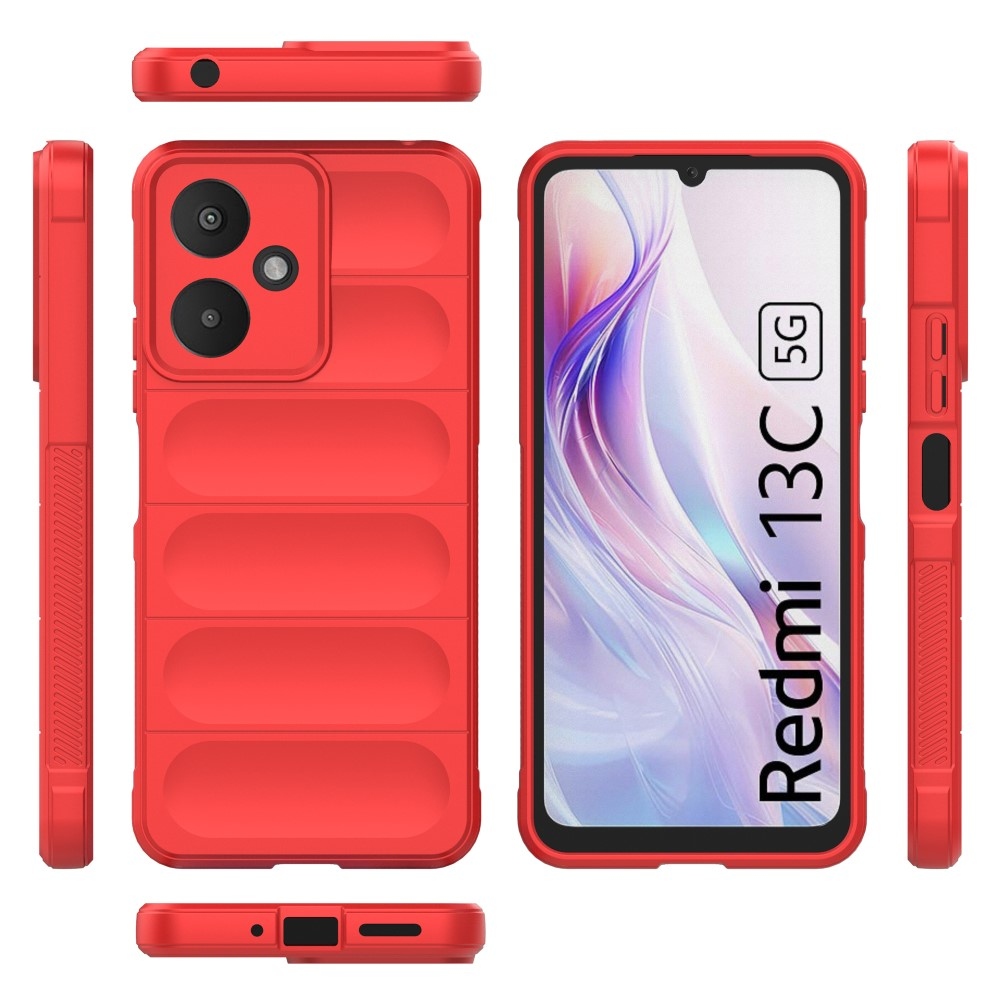 Rugg tartós zselés tok Xiaomi Redmi 13C 5G - piros