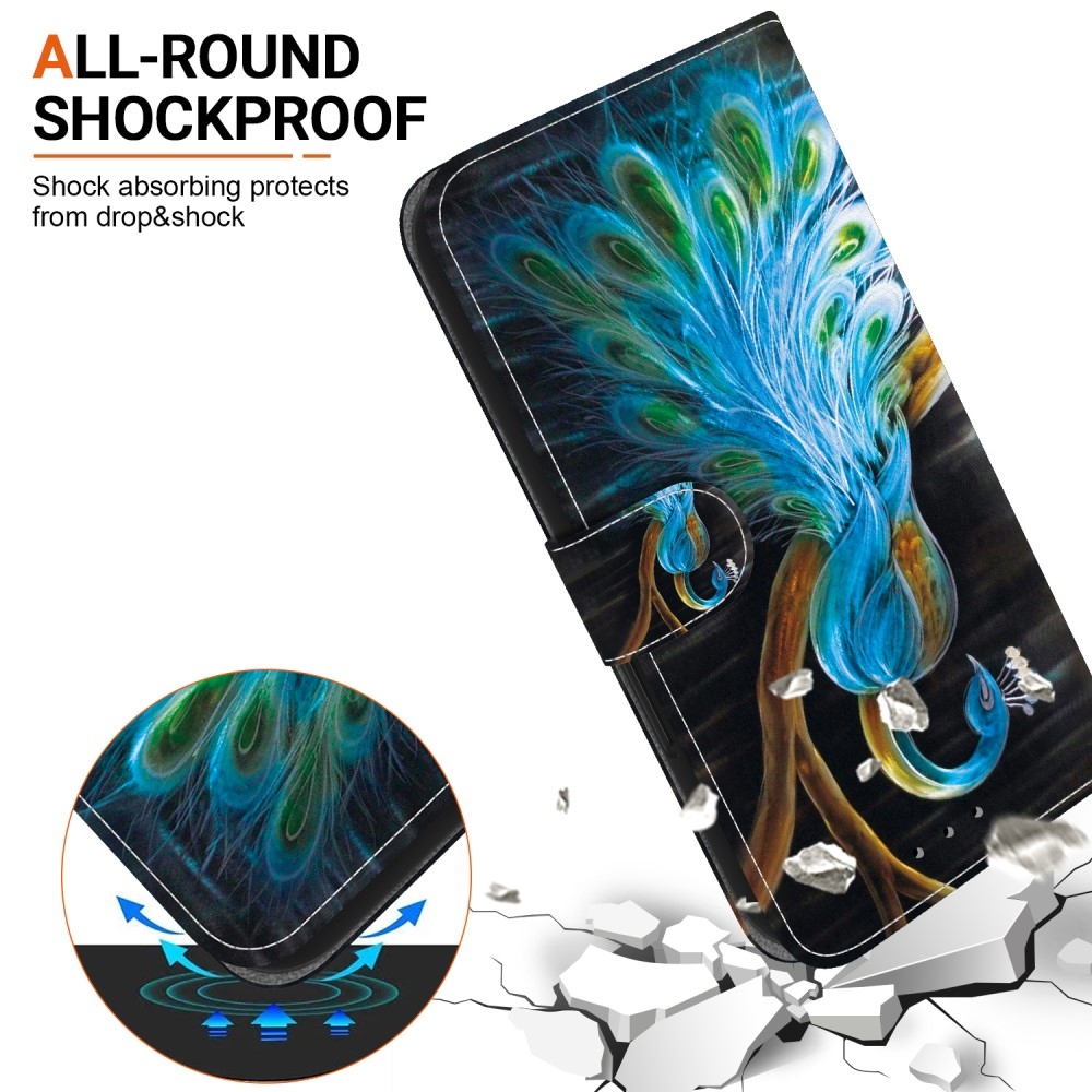 Sokoldalú könyves tok Samsung Galaxy A36 5G/A56 5G - páva