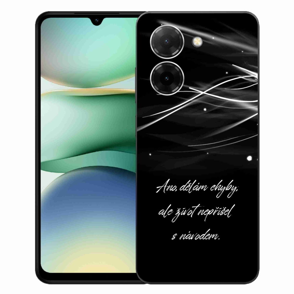 Gél borító mmCase a Xiaomi Redmi A5 (171.7x77.8x8.3mm) - idézem fekete háttérrel