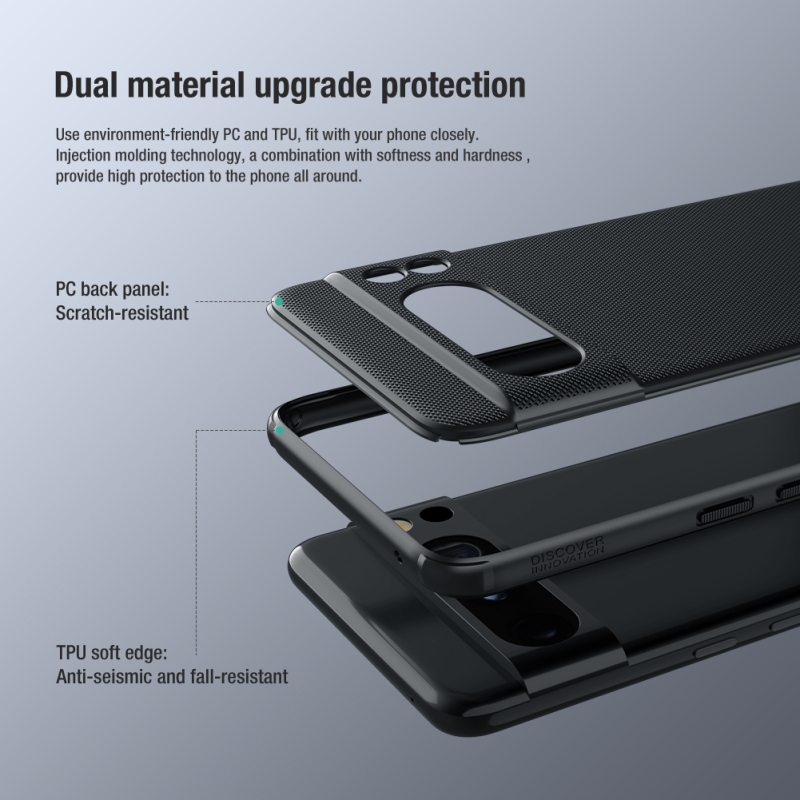Nillkin Super Frosted PRO hátlap a Google Pixel 8 Pro-hoz Fekete