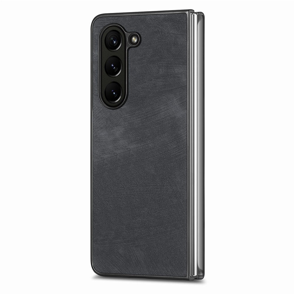 Vintage műanyag tok a Samsung Galaxy Z Fold5 5G készülékhez - fekete