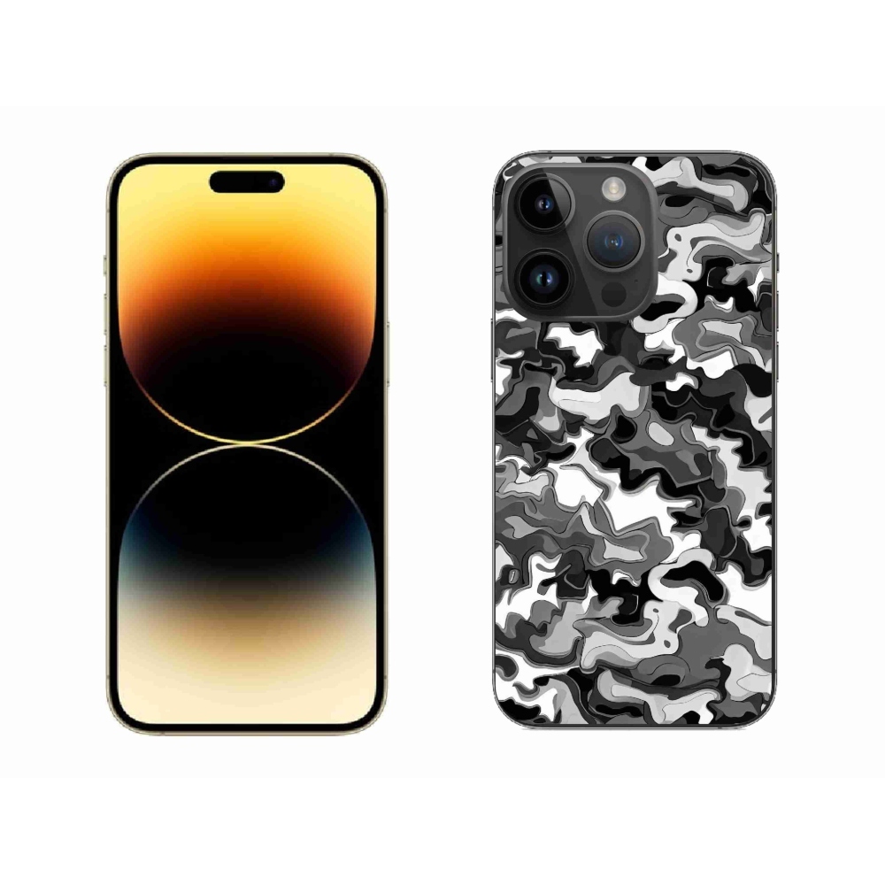 Zselés borítás mmCase iPhone 14 Pro Max készülékhez - terepszínű minta 3