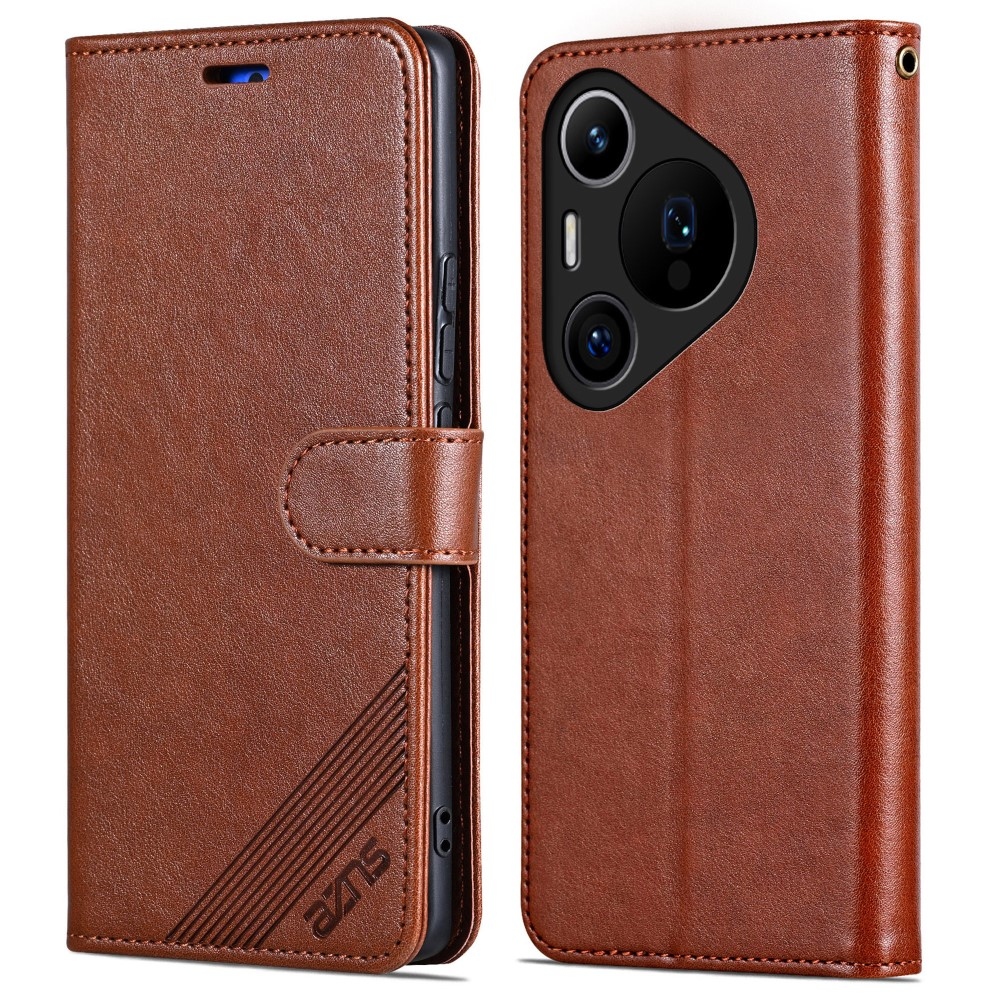 AZNS könyvtáska a Huawei Pura 70 Pro számára - barna