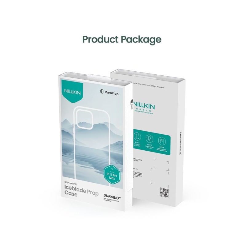 Nillkin Iceblade Prop tok Apple iPhone 17 Pro Max készülékhez, sötét, fekete