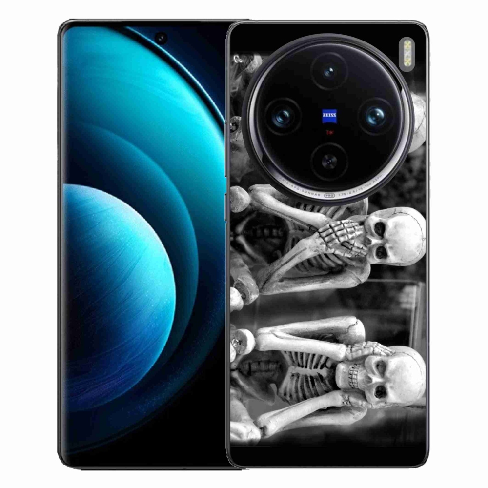 Zselés borítás mmCase a Vivo X100 Pro 5G készülékhez - csontvázak