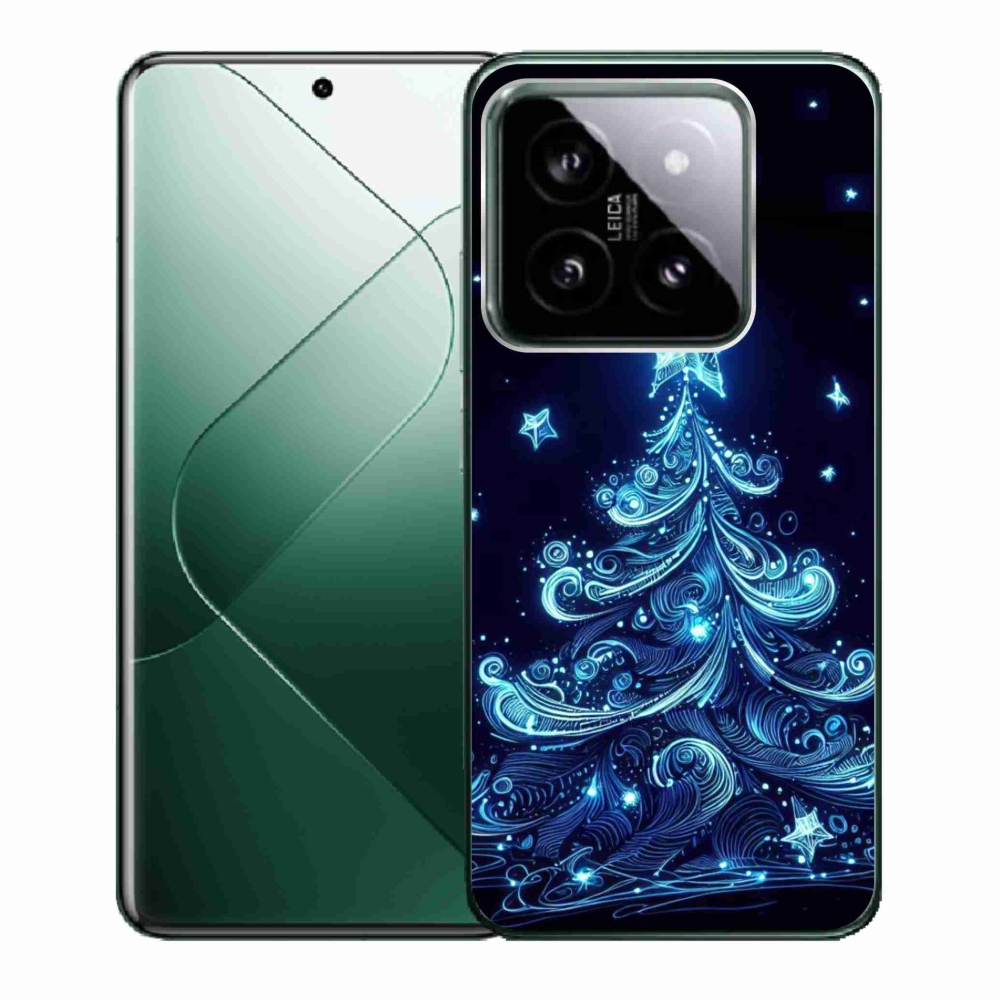 Gél borító mmCase a Xiaomi 14 - neon karácsonyfa 4