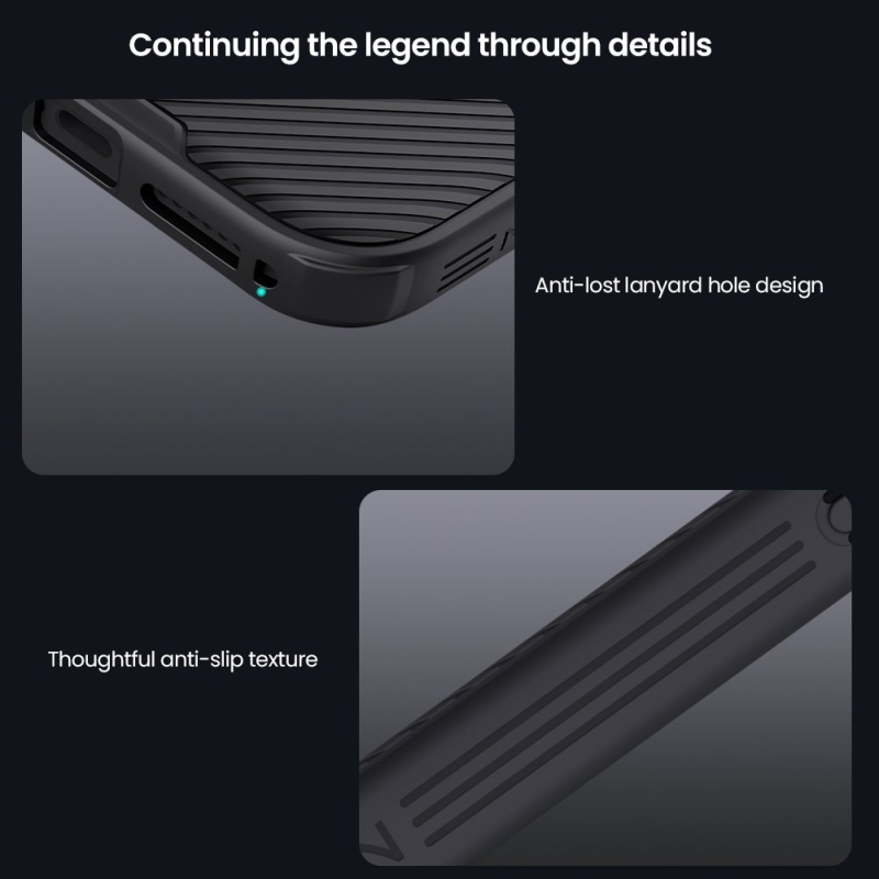 Nillkin CamShield PRO mágneses hátlap Apple iPhone 17 Pro Max készülékhez Fekete
