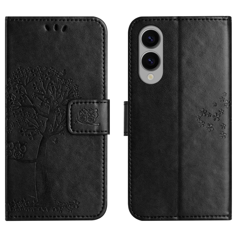 Fa könyv tok Samsung Galaxy S25 Edge készülékhez - fekete