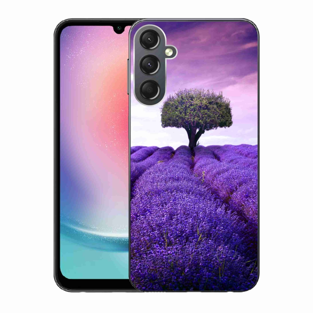Gél védőhuzat mmCase Samsung Galaxy A24 készülékhez - levendula rét