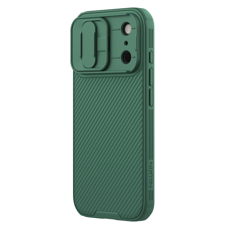 Nillkin CamShield PRO hátlap az Apple iPhone 17 Pro készülékhez Sötétzöld