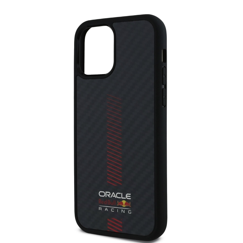 Red Bull Carbon Powerbar MagSafe MagSafe hátlap iPhone 12/12 Pro készülékhez Fekete