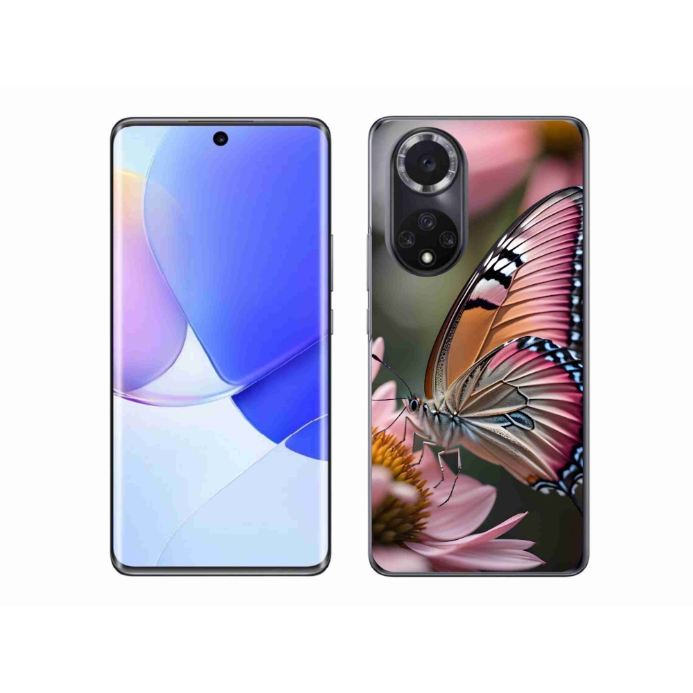 Zselés borítás mmCase a Honor 50-hez - színes pillangó