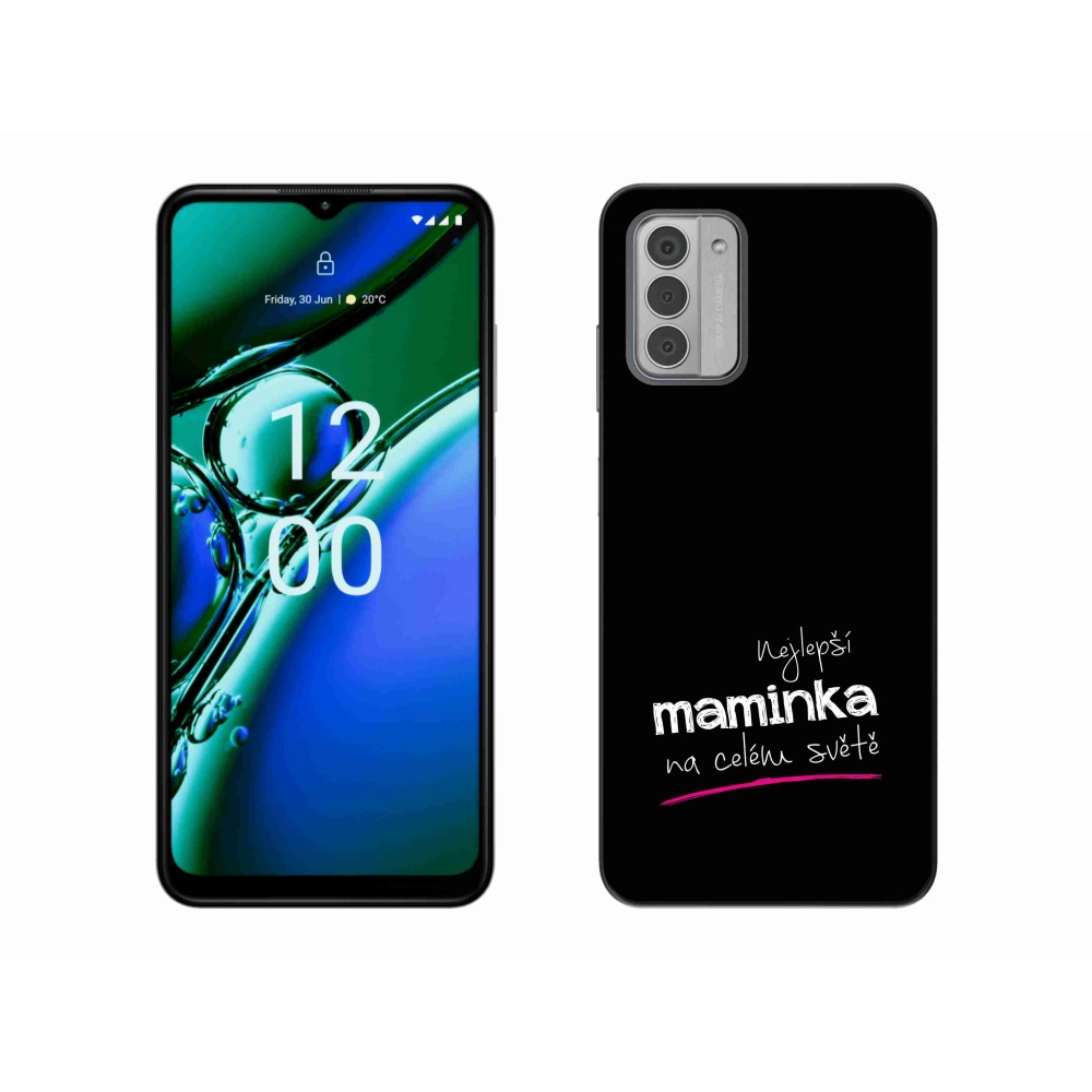 Gél borító mmCase a Nokia G42-hez - legjobb anya 4 fekete háttérrel