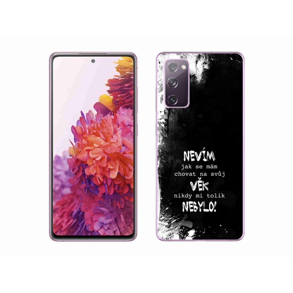 Gél borítás mmCase Samsung Galaxy S20 FE - vicces szöveg 14 fekete háttér