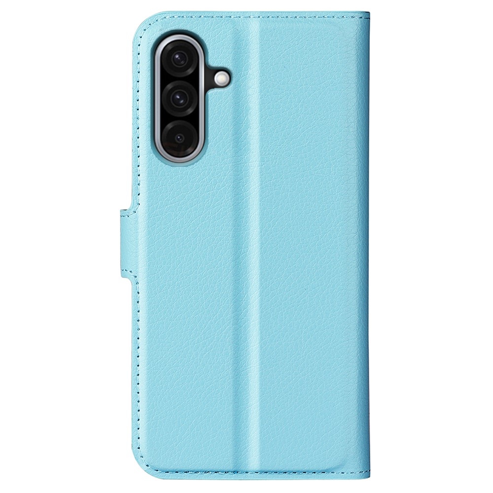 Litchi könyv tok Samsung Galaxy A36 5G - kék