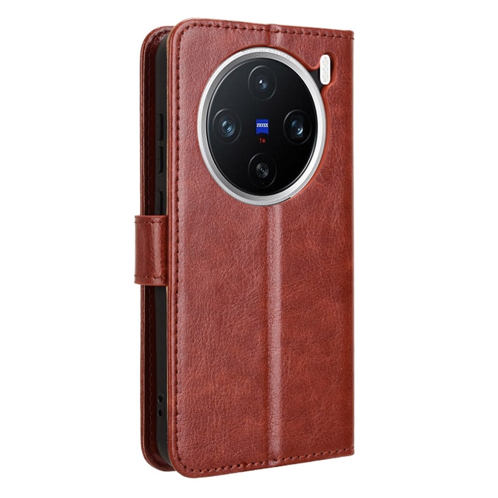 Őrült könyv tok a Vivo X200 5G-hez - barna