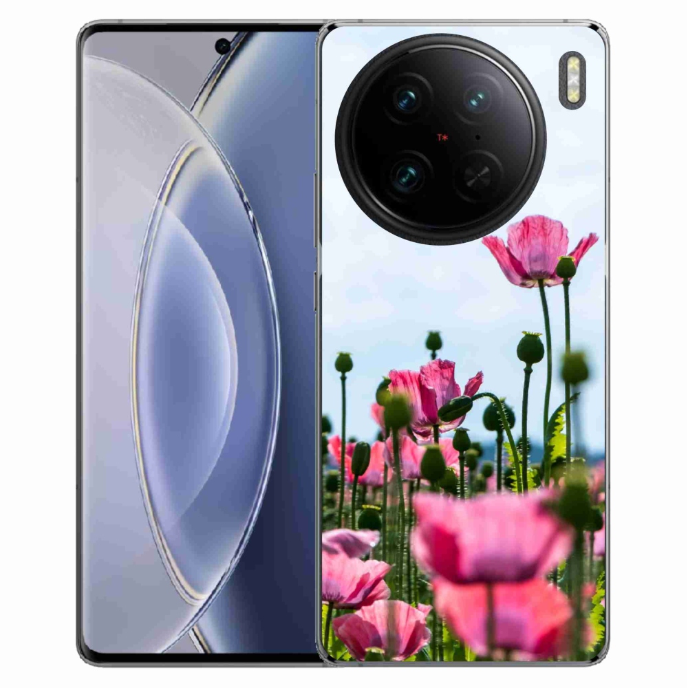 Zselés borítás mmCase a Vivo X90 Pro készülékhez - mákvirág