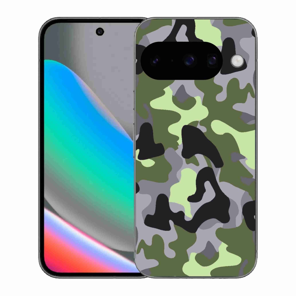 Zselés borítás mmCase a Google Pixel 10 számára - álcázó minta 7