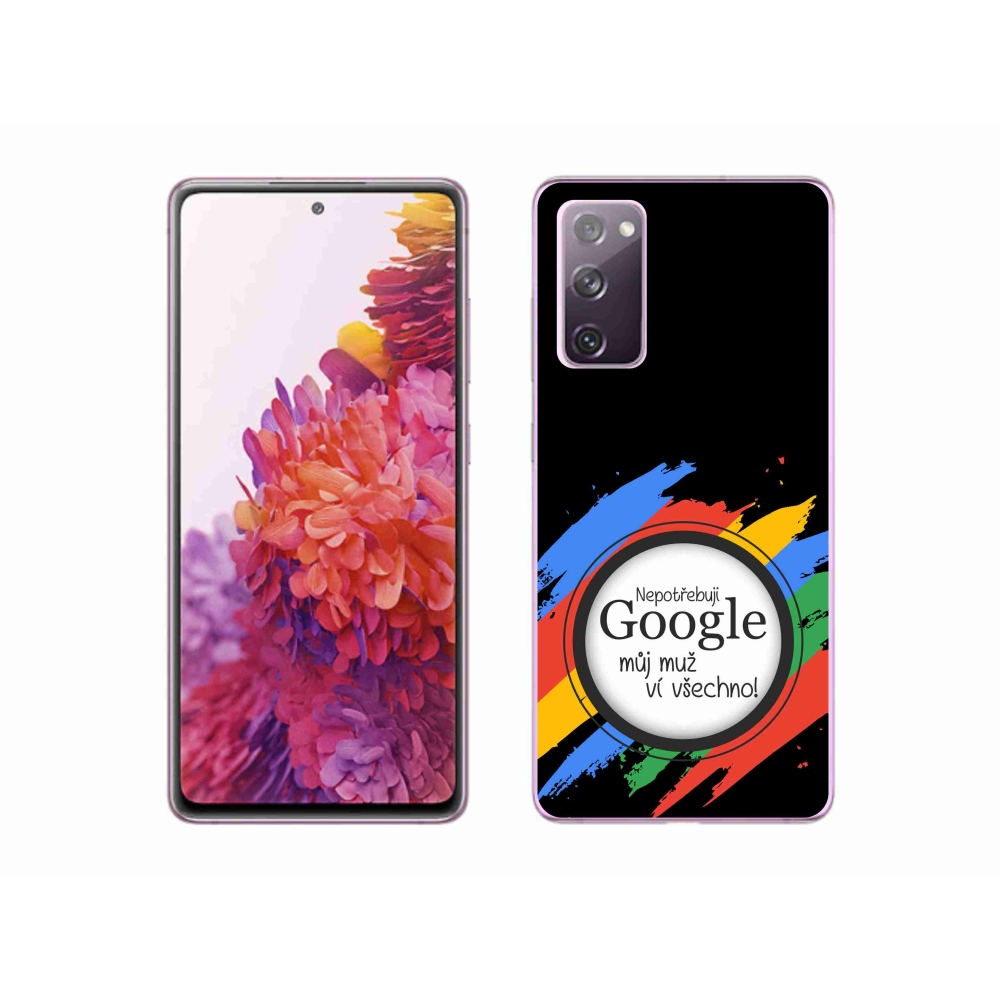 Gél borítás mmCase Samsung Galaxy S20 FE - az ember mindent tud fekete háttérrel