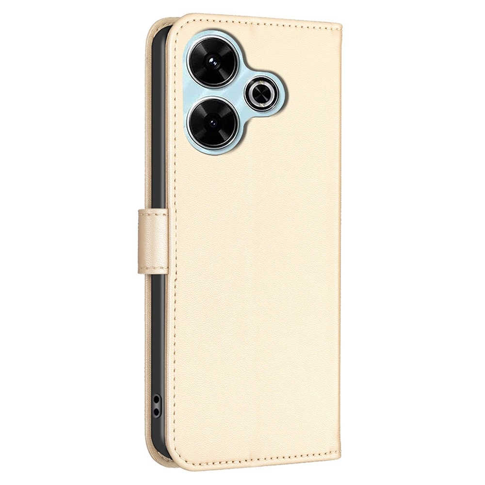 Clover book tok Xiaomi Redmi 13 4G/Poco M6 4G - arany színű