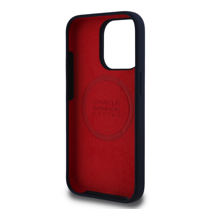Red Bull szilikon Red Ring MagSafe hátlap iPhone 15 Pro tengerészgyalogoshoz