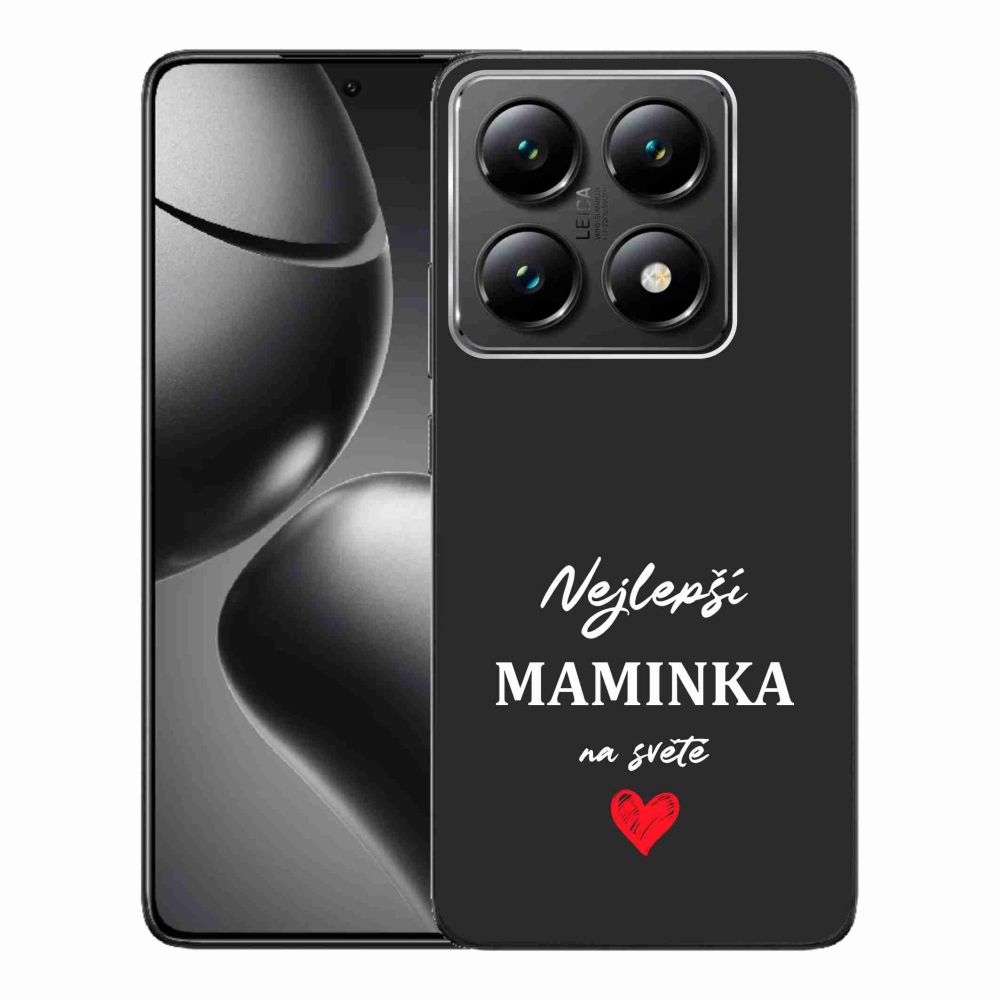 Gél borító mmCase a Xiaomi 14T Pro - legjobb anya 1 fekete háttérrel