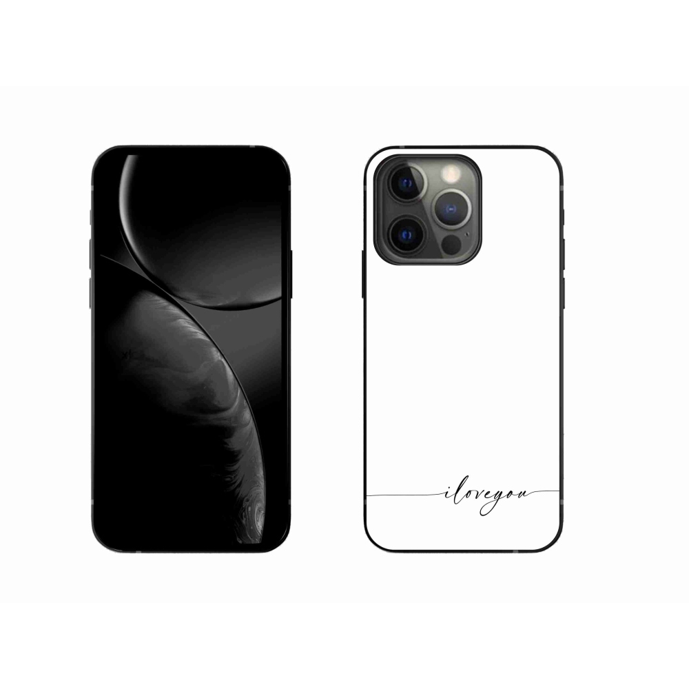 Gél borítás mmCase iPhone 13 Pro 6.1 készülékhez - Szeretlek fehér háttérrel