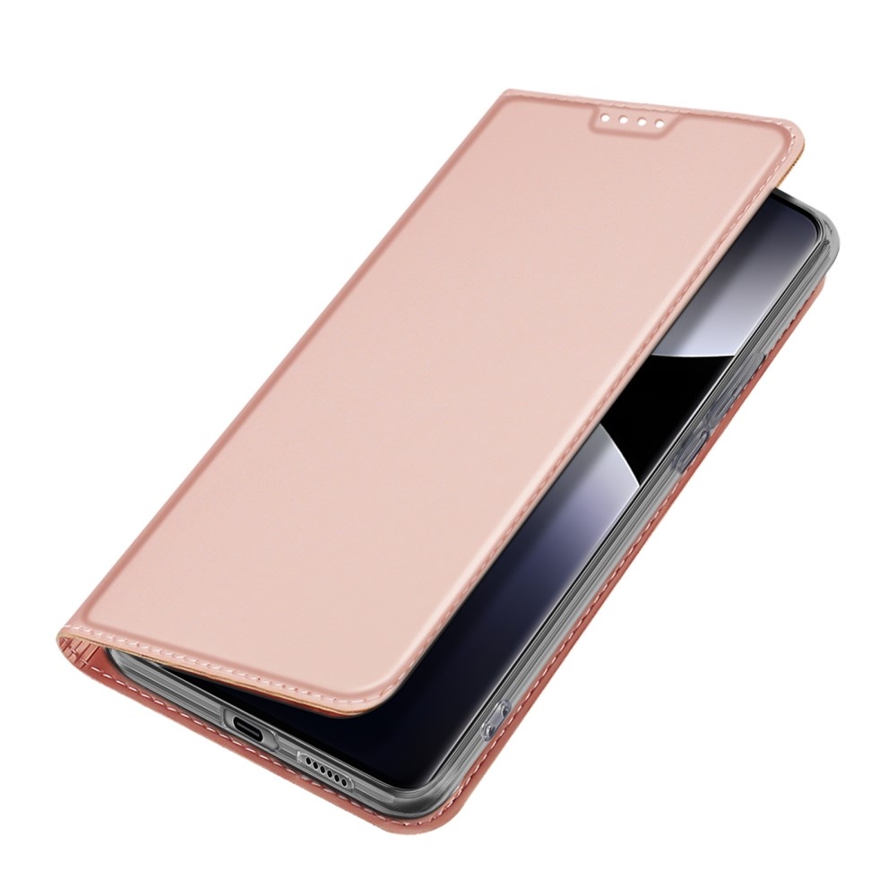 DUX könyv tok Xiaomi Redmi Note 14 Pro-hoz - rózsaarany színben