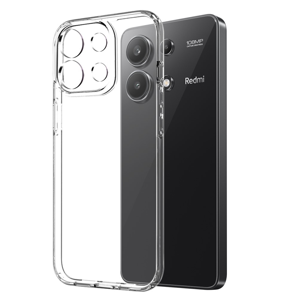 NORTHJO átlátszó zselés tok + edzett üveg Xiaomi Redmi Note 13-hoz - átlátszó