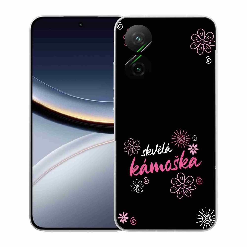 Gél borító mmCase a Xiaomi Poco F7 5G-n - nagyszerű haver fekete háttérrel