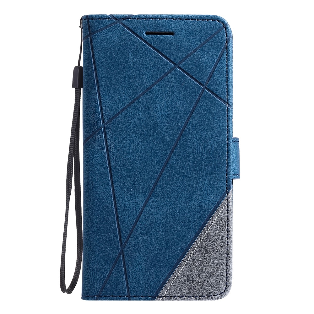Vonalas könyv tok Xiaomi Redmi Note 14 5G - kék