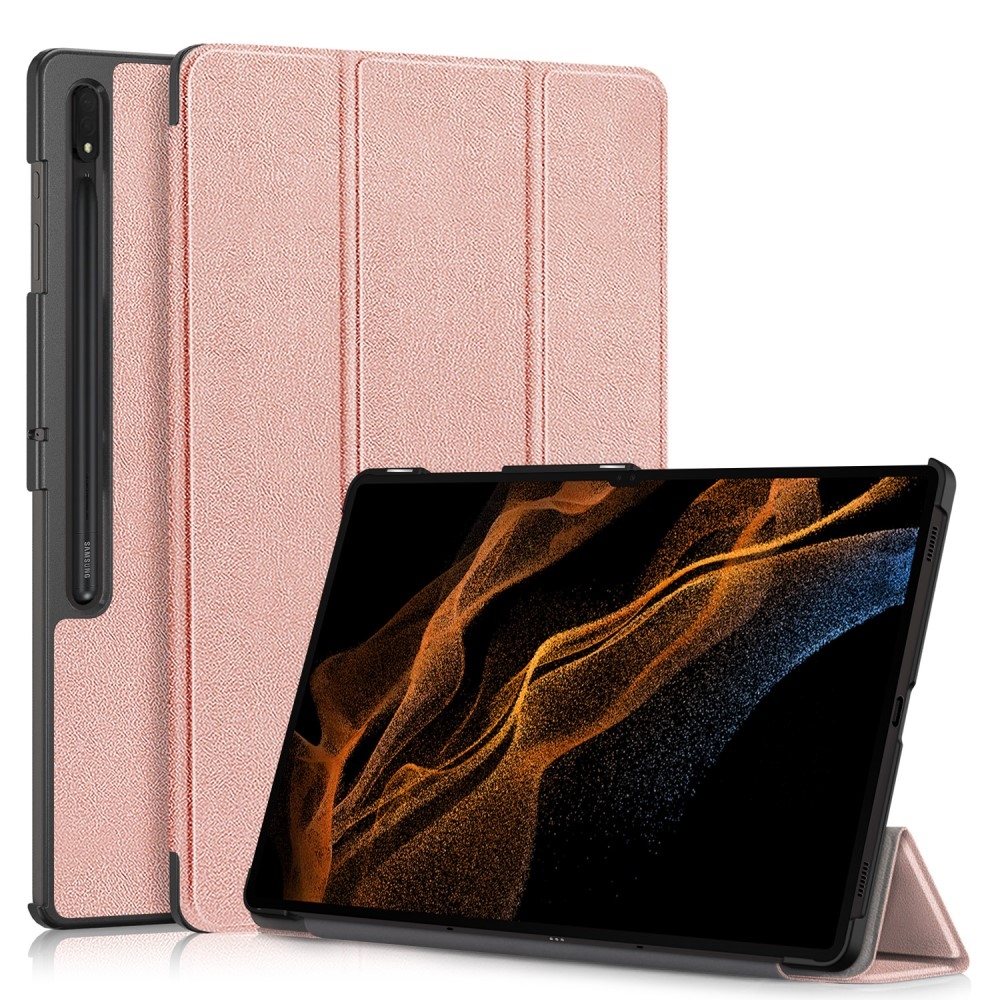 Ügyes záró tok Samsung Galaxy Tab S9 Ultra/Tab S10 Ultra - rózsaarany