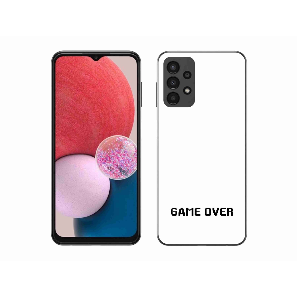 Gél borítás mmCase Samsung Galaxy A13 4G - játék fehér háttérrel
