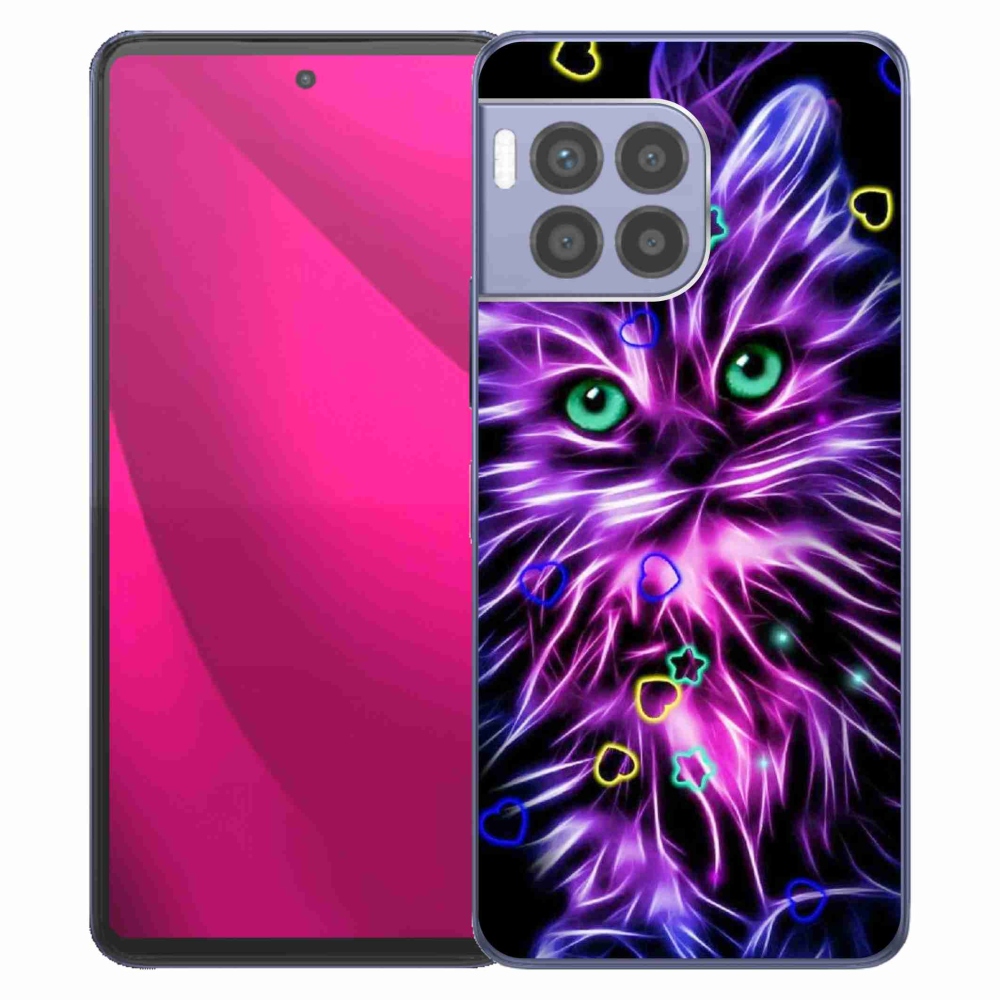 Zselés borítás mmCase a T-Mobile T Phone 2 Pro készülékhez - absztrakt macska